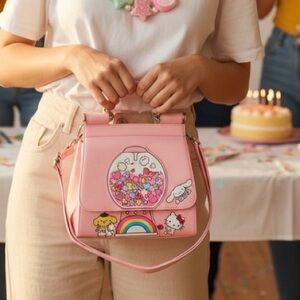 Loungefly Sanrio Hello Kitty & Friends Gumball Machine Satchel NWT